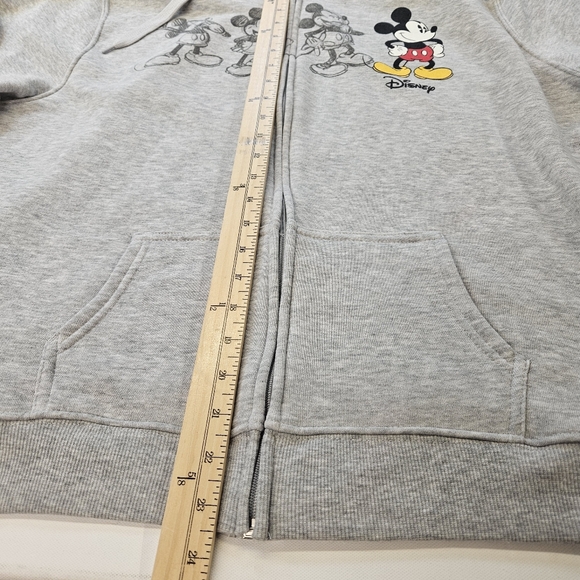 Women’s Disney Mickey Mouse Legendary Zip-Up Fleece Hoodie Size 2XL Gray NWT - Picture 5 of 8